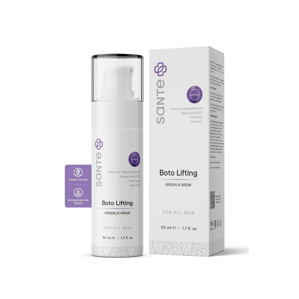Botolifting Anti-Wrinkle and Anti-Aging Cream 50 ml by Sante, suitable for all skin types, with herbal active ingredients.