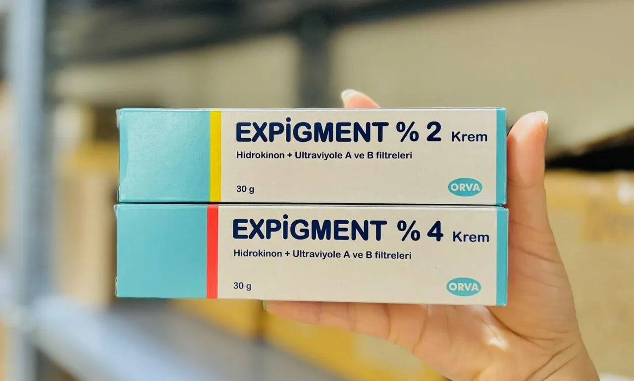EXPIGMENT %2 & %4 Cream 30 gr Hydroquinone Skin Bleaching, Lightening, Melasma, Fade, Fading Cream