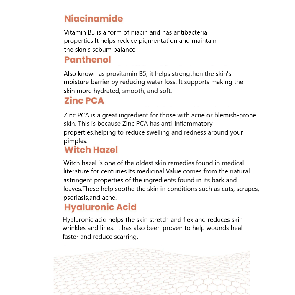 Cosmogenesis Labs Acne Anti-Blackhead Niacinamide Skin Serum 30ml Vegan Pore Tightening with Panthenol and Zinc PCA