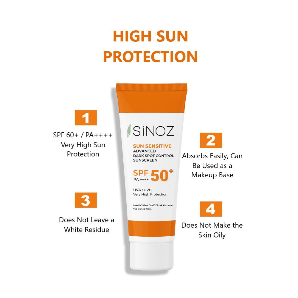 SPF 50 Spot-Fighting Brightening Effect High Protection Face Sunscreen