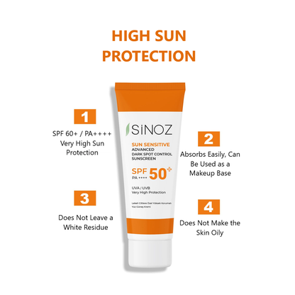 SPF 50 Spot-Fighting Brightening Effect High Protection Face Sunscreen