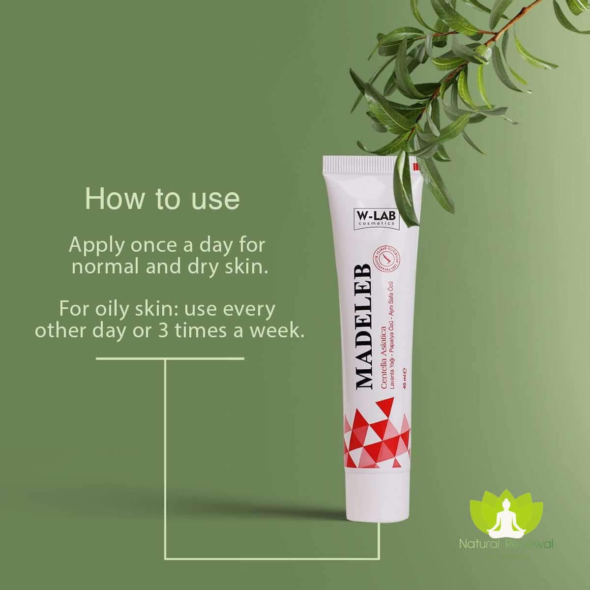 W-Lab Madeleb Skin Renewal Cream Centella Asiatica (40 ml)