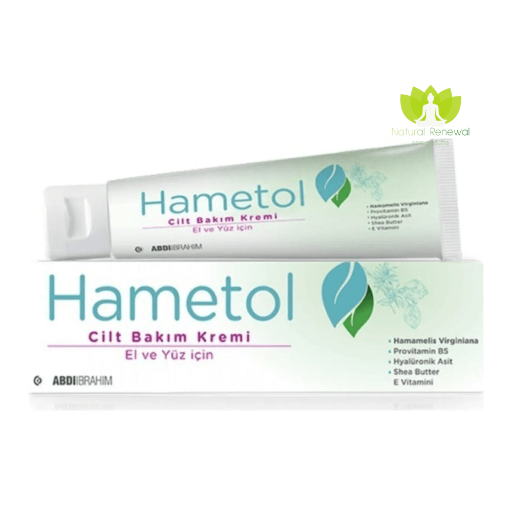 Hametol Skin Care and Repair Cream (30ml) for dry, cracked, and irritation-prone skin, featuring Provitamin B5 and Shea Butter.