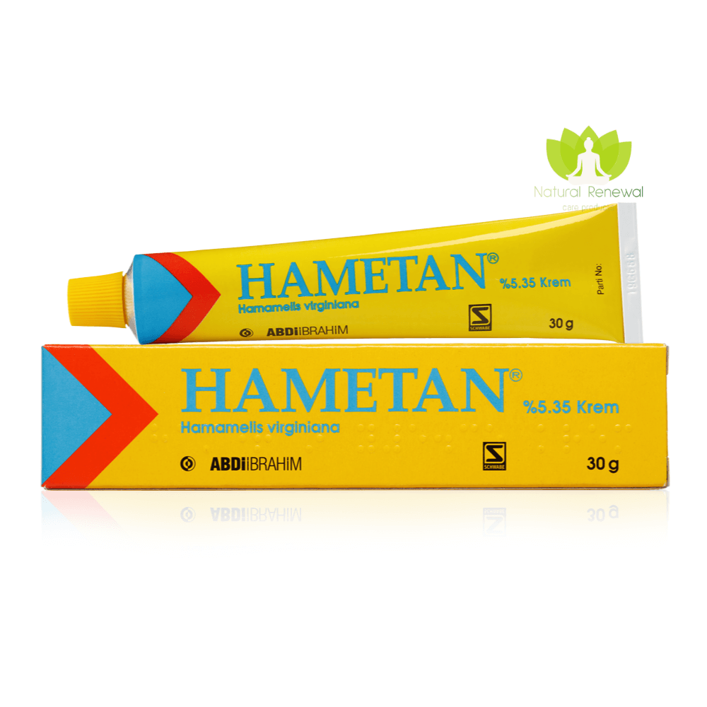 Hametan 5.35% Witch Hazel Cream 30g for Acne Scars, Burns, Nipple Cracks, Dry Skin, Bedsores, Wounds, and Diaper Rash