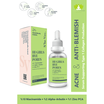 HI GIRLSBYE PORES - %10 Niacinamide +%2 Alpha-Arbutin + %1 Zinc PCA (30 ml)