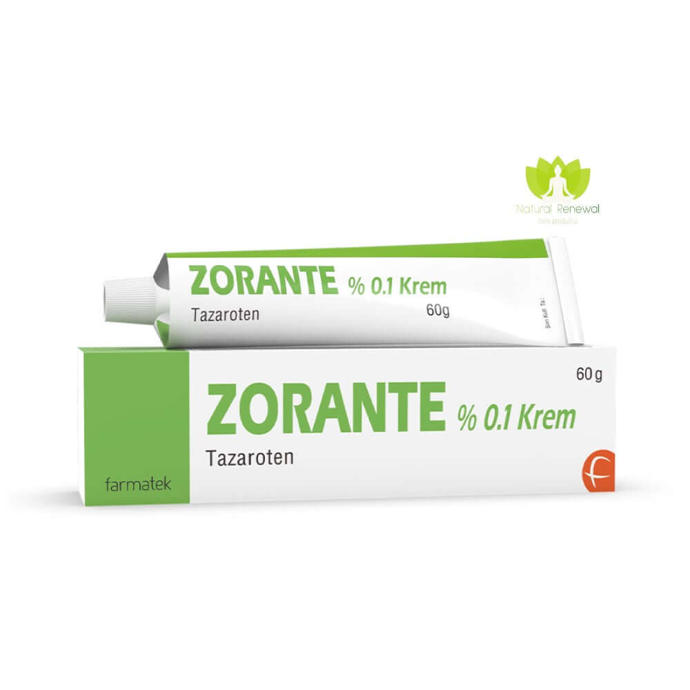 Zorante %0.1 Tazaroten Skin Cream for Acne and Psoriasis - 60g Tube